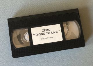 Zero ‘dying To Live’ Proof Tape Vhs Signed By Jamie Thomas Rare