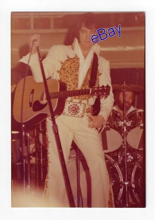 Elvis Presley Kodak Concert Photo - 1977 Sundial King - Jim Curtin Rare