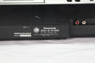 RARE Panasonic RS - 600US Stereo Cassette Player/Recorder 6