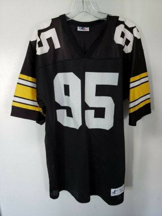 Rare Vintage Logo Athletic Pittsburgh Steelers Greg Lloyd 95 Jersey Mens L 46 48