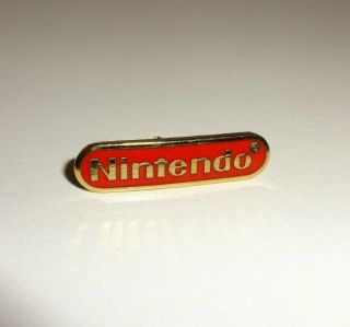 Nintendo Logo First Pin Employee Promo Display Kiosk Store Pin Rare