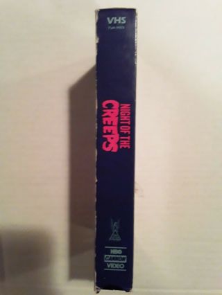 Night of the Creeps vhs rare cult horror gore oop Cannon 3
