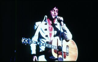 Elvis Presley In Concert Rare 35mm Color Transparency Slide Of The King