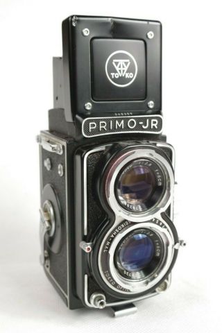 Rare Primo Jr Tokyo Topcor Camera Tlr Twin Lens Reflex 4x4 Toko Seikosha Film