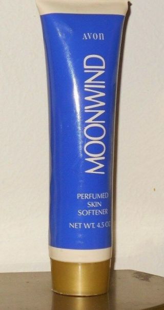 Womens Vintage Rare Avon Moonwind Perfumed Skin Softner 4.  5 Oz