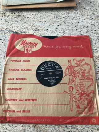 Rare Bill Haley And His Comets Shake,  Rattle And Roll Decca Records 78 Lp