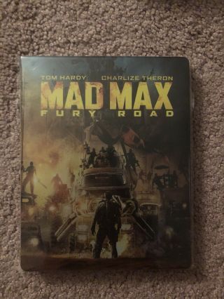 Mad Max: Fury Road Best Buy Exclusive Steelbook Rare Blu Ray