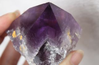 Top 145g Rare Natural Amethyst Pyramid Quartz Crystal Point Healing