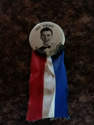 Vintage Very Early And Rare Frank Sinatra Pin
