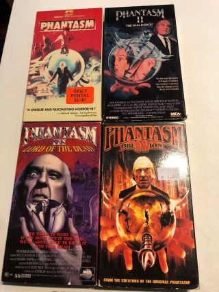 Phantasm Complete Series 1 - 4 Vhs Horror Rare Oop