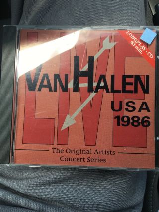 Van Halen - Live In U.  S.  A.  1986,  Extremely Rare Oop German Import Cd