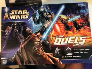 Star Wars Epic Duels Board Game Hasbro Milton Bradley 2002 Rare / 100 Complete
