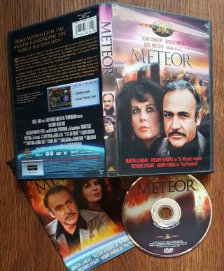 /574\ Meteor (1979) Mgm Dvd Rare & Oop With Insert (sean Connery,  Natalie Wood)