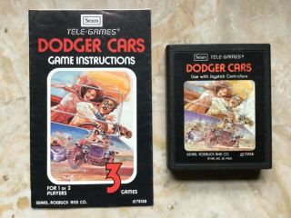 Atari 2600 Dodger Car By Sears Tele - Games Rare Picture Label