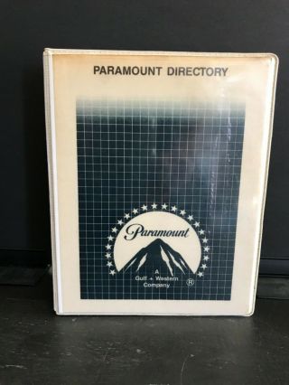 Rare Paramount Pictures Studio Hollywood Los Angeles Directory & Map Phone Book