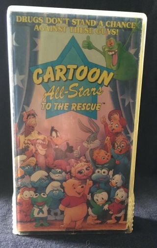 Cartoon All - Stars To The Rescue (1990) Rare Anti - Drug Special Disney Mcdonalds