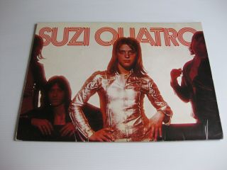 Very Rare Suzi Quatro Japan Tour Program 1974 Japanese Concert Brochure Book