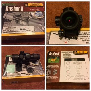 Rare Bushnell Trophy 1x28 Sporting Red Dot Sight 4 - Interchangeable Reticles