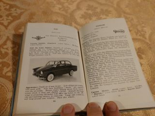 1961 Observer ' s Book of Automobiles Rare Antique Cars Frederick Warne 5
