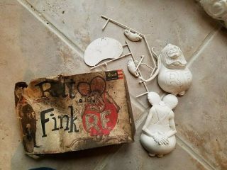 Nib 1963 Revell Ed Big Daddy Roth Plastic Rat Fink Model Kit Rare Vintage