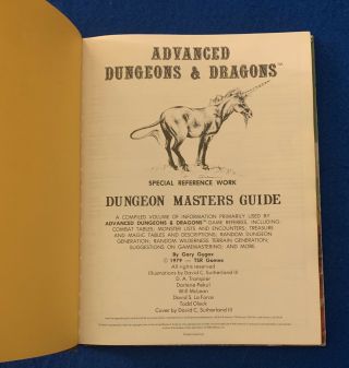 Dungeons And Dragons AD&D 1st Edition Dungeon Masters Guide 1st Printing Rare 6
