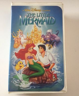 The Little Mermaid Walt Disney Classic Black Diamond Banned Cover 1990 Rare