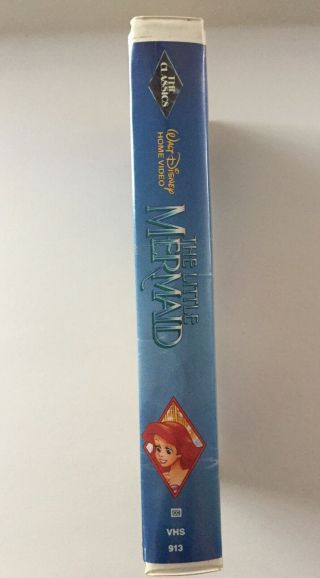 The Little Mermaid Walt Disney Classic Black Diamond Banned Cover 1990 Rare 2