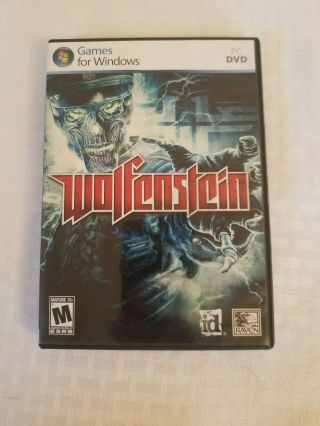 Wolfenstein (pc,  2009) Games For Windows Pc Dvd Complete Rare