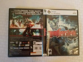 Wolfenstein (PC,  2009) Games For Windows PC DVD complete rare 5