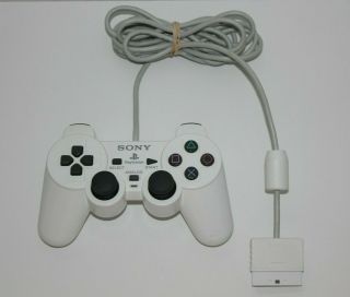 Rare Official Sony Playstation 2 (ps2) Dualshock Controller White
