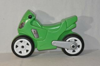 Step 2 Toddler Child Manually Operated Motorcycle Tricycle Green Rare Htf 1018