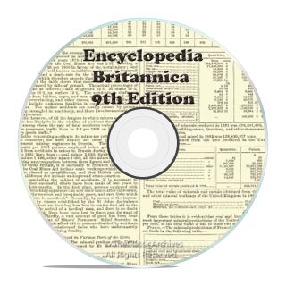 Rare From 1875,  9th Edition,  Encyclopedia Britannica 25 Volume Set On Dvd In Pdf