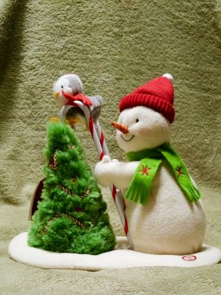 Rare Hallmark Trimming The Tree Snowman Need Little Christmas Sound Motion 2010