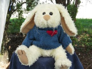 Rare Vintage Fine Toy Praying Singing Bunny Rabbit Plush Stuffed See Video Below