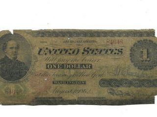 $1 " 1862 " (samuel Chase) " United States Note " $1 " 1862 " (samuel Chase) Rare