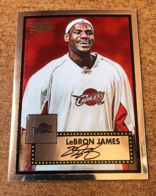 Lebron James 2005 - 06 Topps Chrome 1952 Style Card 170/499 Sp Rare