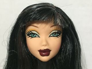 Barbie My Scene Street Style Nolee Doll ' s Head Blue Hair Streaks Rare 2