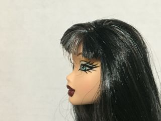 Barbie My Scene Street Style Nolee Doll ' s Head Blue Hair Streaks Rare 4