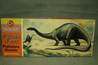 Rare Vintage Pyro Dinosaur Model Craft Kit W/box Thunder Lizard Brontosaurus