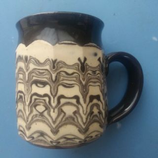Bristol Wizard Of Clay Pottery Coffee Mug Marble Glaze Rare