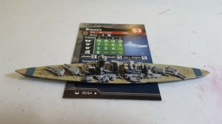 War At Sea Axis & Allies Bismark 35/64 Rare