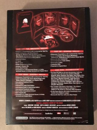 Dawn of the Dead DVD 4 - Disc Set Ultimate Edition RARE COLLECTORS Romero Like 2