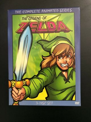 The Legend Of Zelda - The Complete Animated Series Dvd 3 Disc Set Rare Like