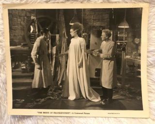 Rare Collectible Org 1935 Bride Of Frankenstein Movie B&w 8x10 Photo Great
