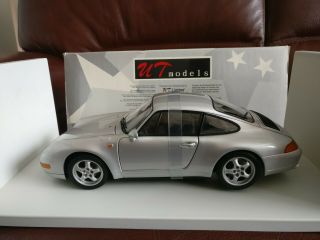 Ut Models Porsche 911 Carrera Coupe (993) Metallic Silver 1/18 Very Rare