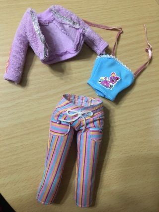 Barbie My Scene Delancey Doll’s Pj Party Outfit Pajamas Sleepwear Rare