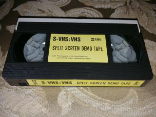 Jvc S - Vhs:vhs Split Screen Demo Tape Demonstration Video Cassette (vhs) Rare