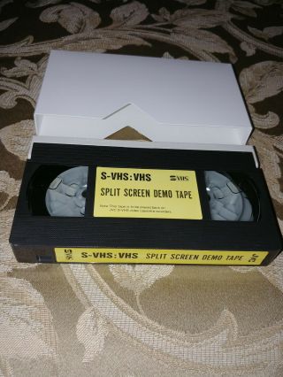 JVC S - VHS:VHS SPLIT SCREEN DEMO TAPE Demonstration Video Cassette (VHS) RARE 2