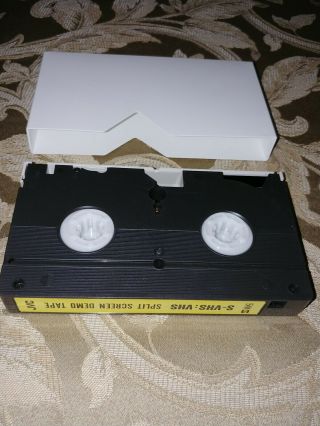 JVC S - VHS:VHS SPLIT SCREEN DEMO TAPE Demonstration Video Cassette (VHS) RARE 3
