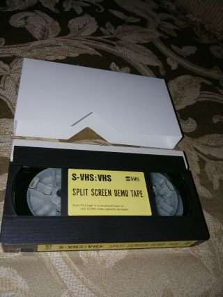 JVC S - VHS:VHS SPLIT SCREEN DEMO TAPE Demonstration Video Cassette (VHS) RARE 5